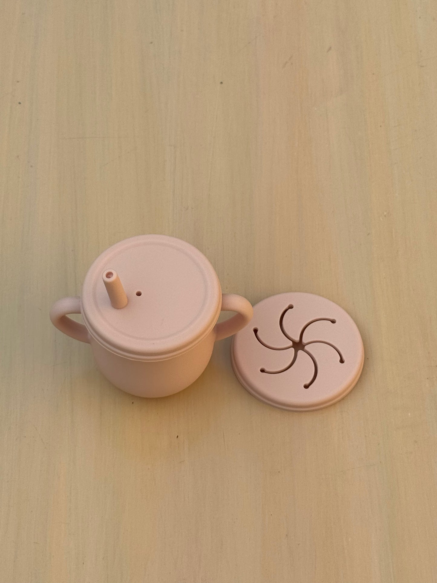 Snack cup + Mini straw cup (2 in 1)