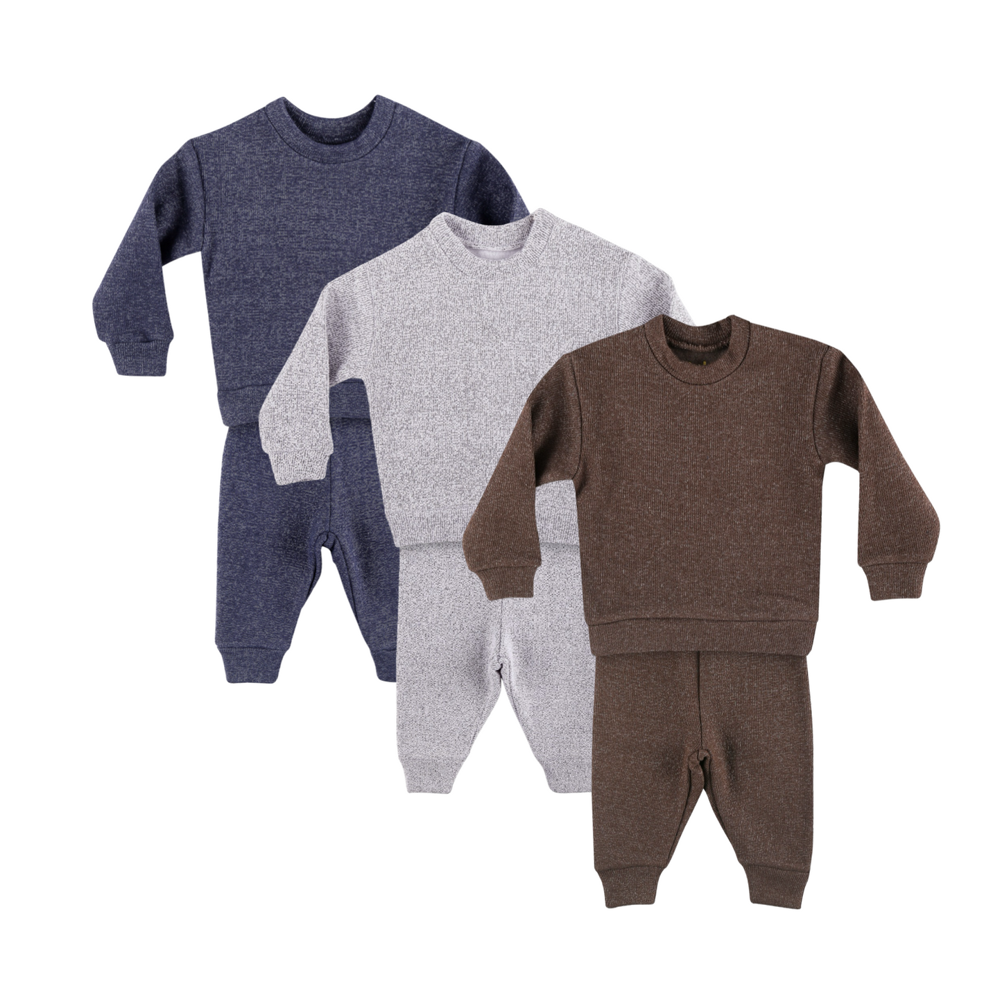 Blueberry/Grey/Brown (pack of 3)