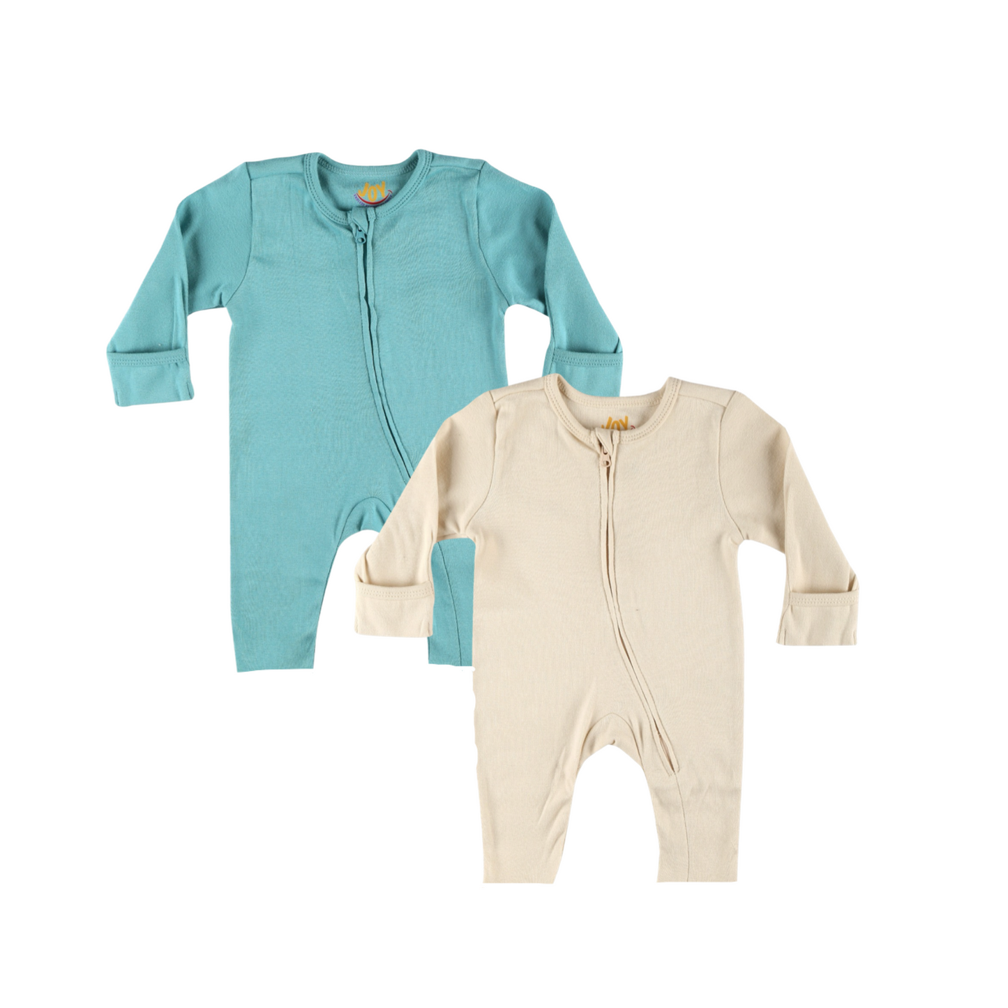 Sea Blue/Beige (pack of 2) (full sleeves+open feet)