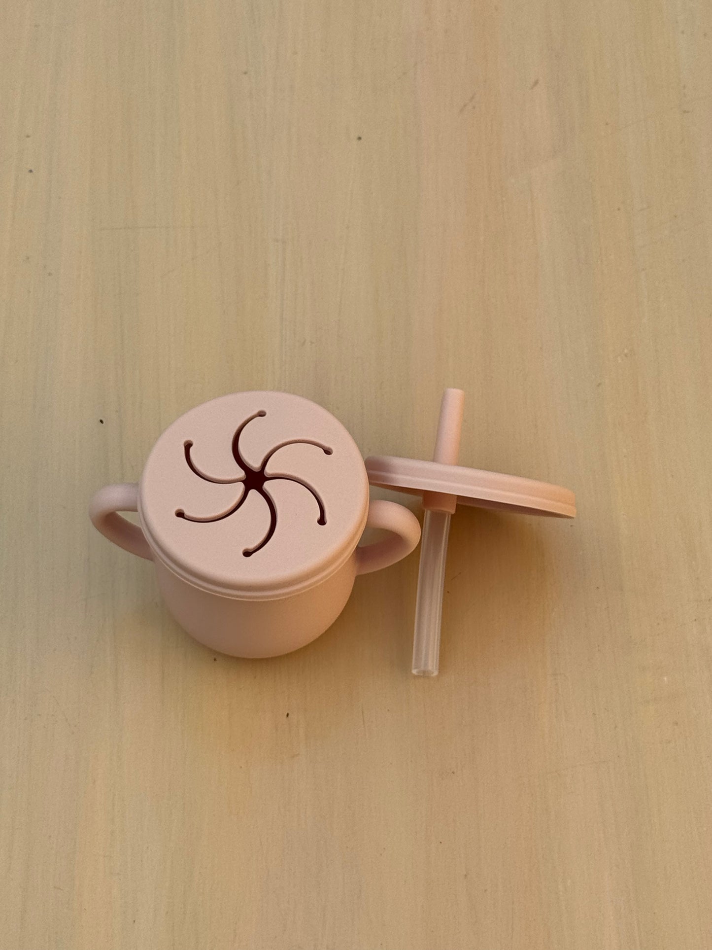 Snack cup + Mini straw cup (2 in 1)