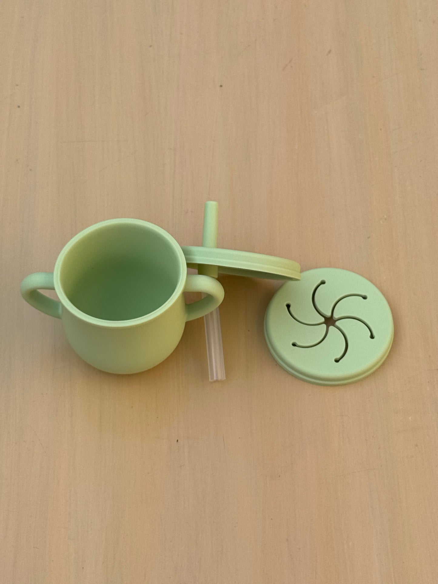 Snack cup + Mini straw cup (2 in 1)