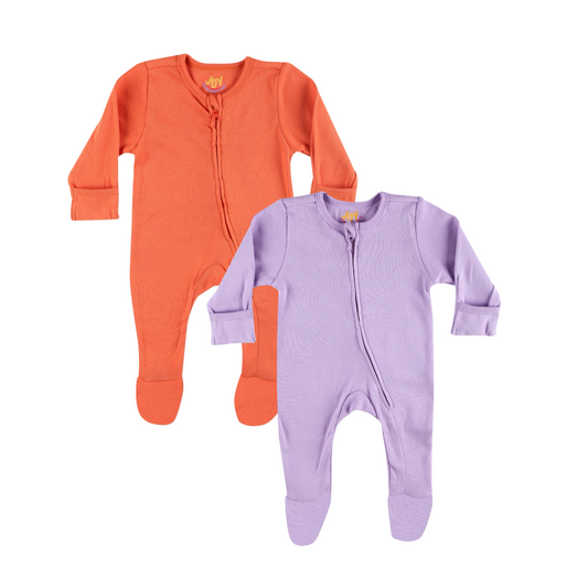 Orange/Purple (pack of 2) (full sleeves+closed feet)