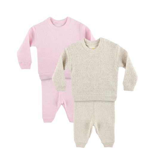 Pink/Beige (pack of 2)