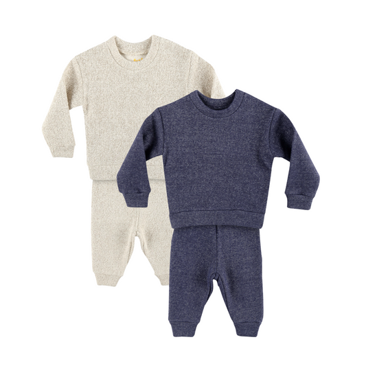 Beige/Blueberry (pack of 2)