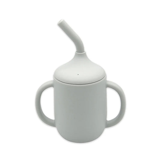 Silicone Straw Cup with straw cleaner