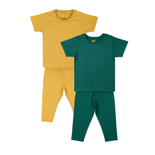 Mustard/Forest Green (pack of 2)