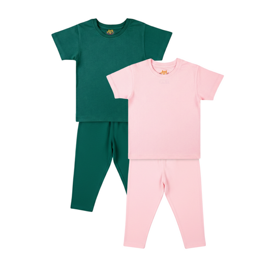 Forest Green/Pink (pack of 2)