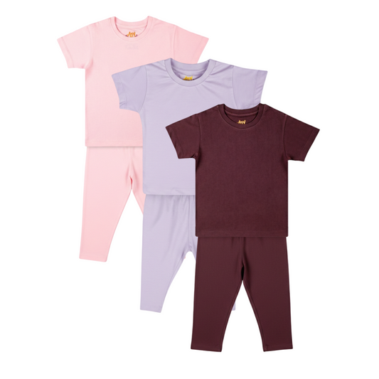 Pink/Purple/Burgundy (pack of 3)
