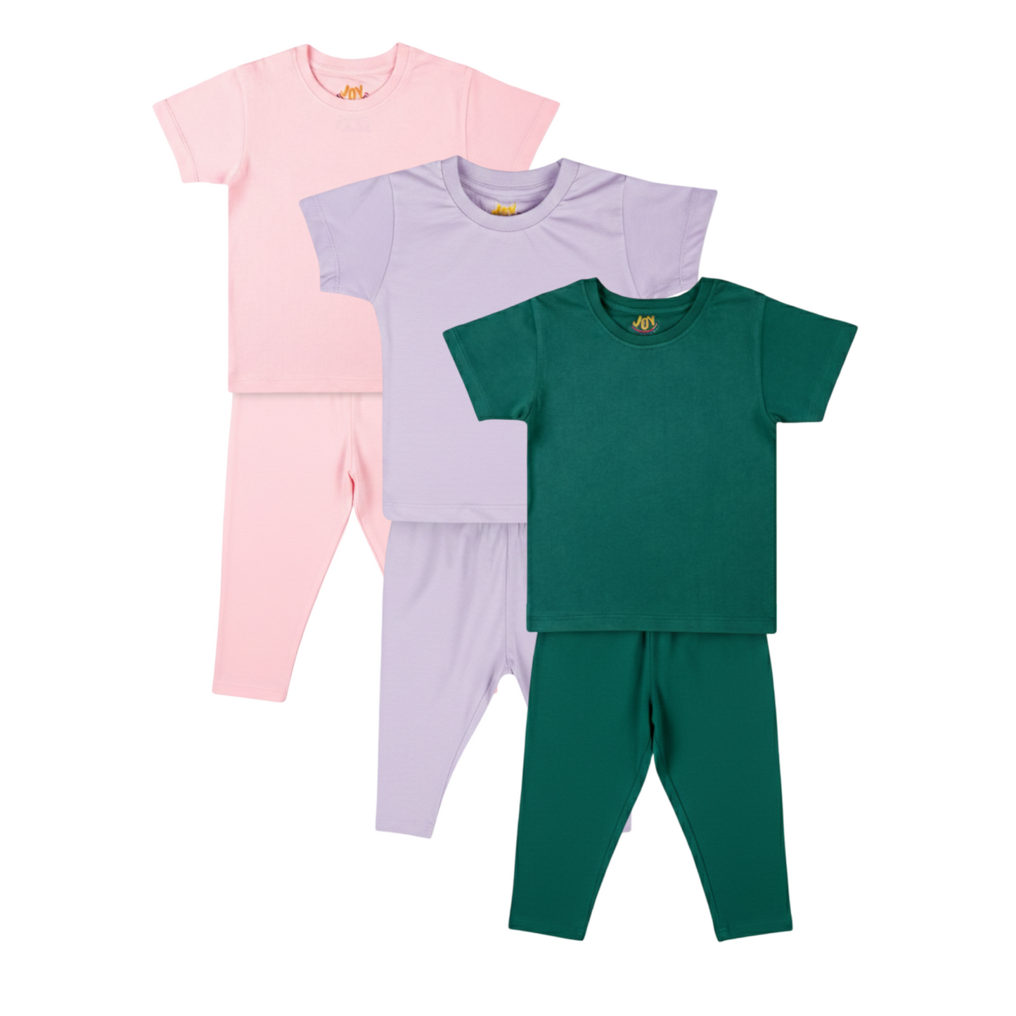 Pink/Purple/Forest Green (pack of 3)