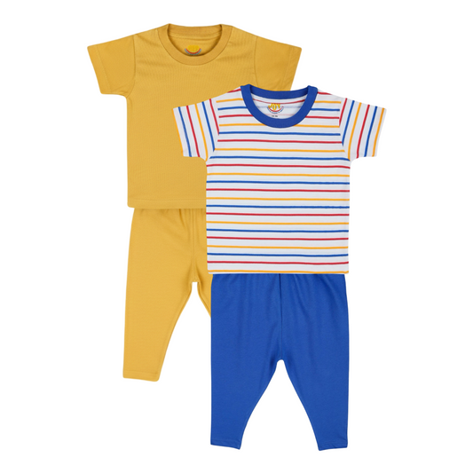 Mustard/Stripes (pack of 2)
