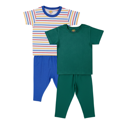 Stripes/Forest Green (pack of 2)