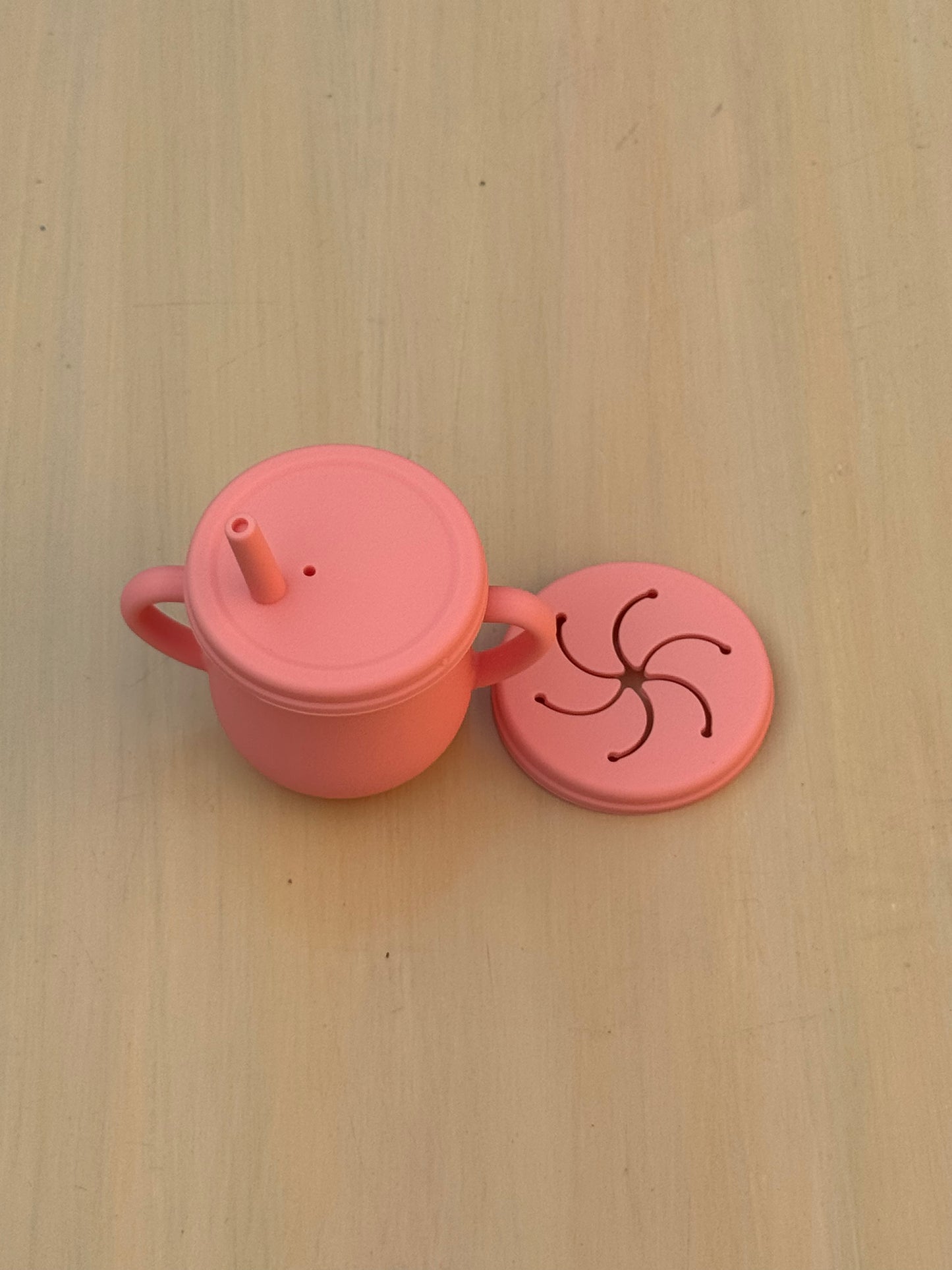 Snack cup + Mini straw cup (2 in 1)