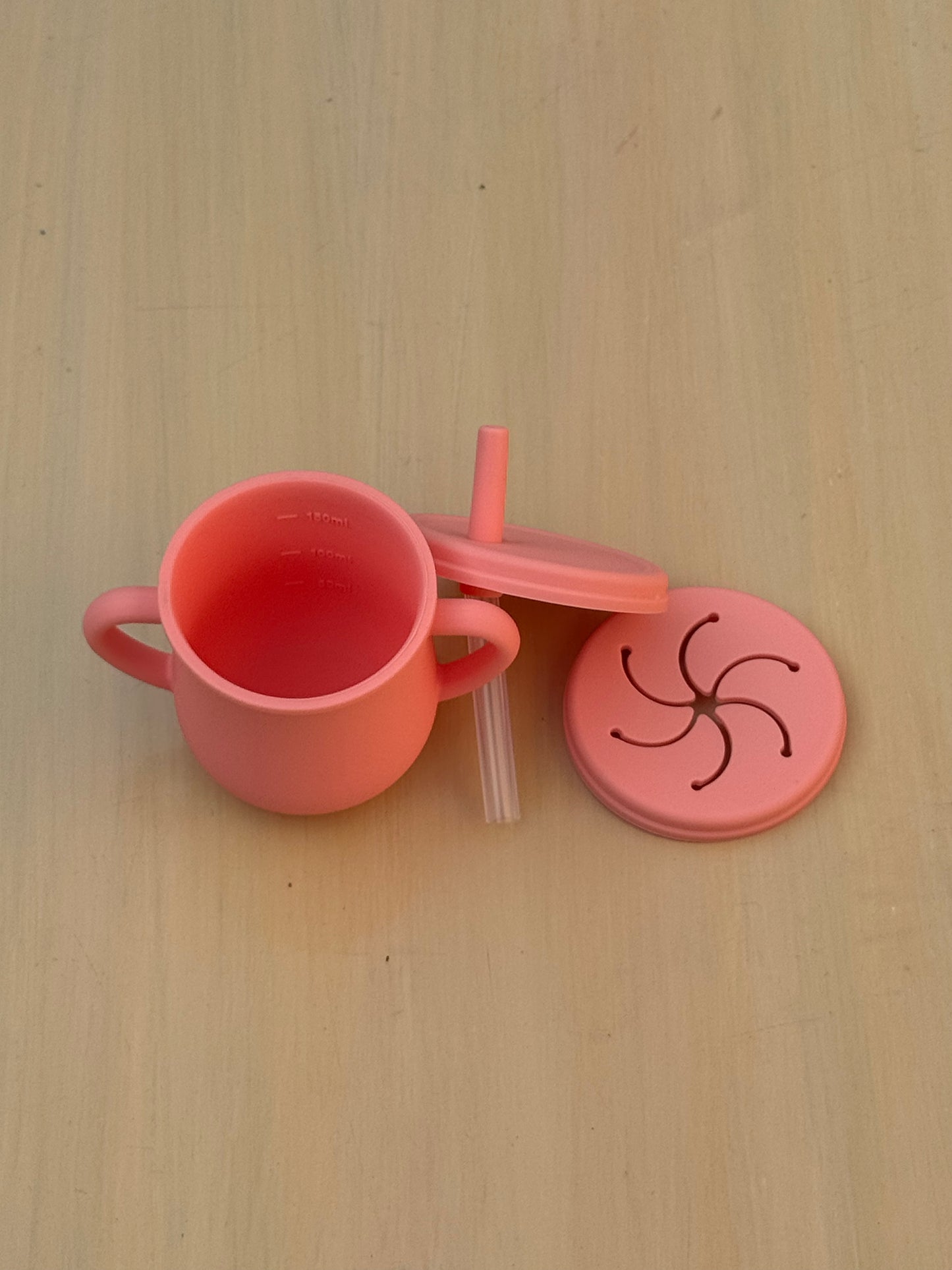 Snack cup + Mini straw cup (2 in 1)