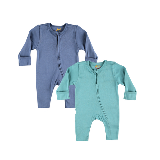 Blueberry/Sea Blue (pack of 2) (full sleeves+open feet)